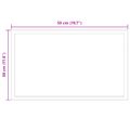 vidaXL Zrkadlo do kúpeľne s LED Priehľadná 50 x 30 cm tvrdené sklo
