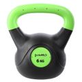 Plastový kettlebell HMS KPC 6 kg zelený