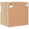 vidaXL TV nástenné skrinky s LED svetlami 2 ks dub sonoma 40x30x40 cm