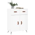 vidaXL Komoda lesklá biela 69,5x34x90 cm spracované drevo