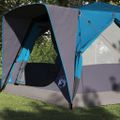 vidaXL Cabin Tent 7-Person 7-miestny Modrá 185T Polyester s PU náterom