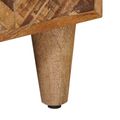 vidaXL Úložné skrine Hnedá 105 x 33,5 x 46 cm Masívne mango drevo