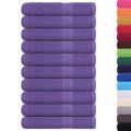 vidaXL Saunové osušky FROGN 10 ks fialové 80x200 cm 360 g/m²
