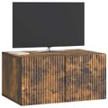 vidaXL Nástenná TV skrinka 59,5 x 41 x 30 cm Dymový dub