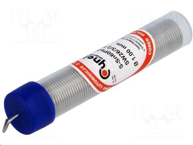 Cín 1 mm 10 g Sn60Pb40 Cynel v pouzdre