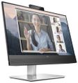 HP E24mv G4 23,8" 250/1000:1/DP/HDMI/VGA/CAM/2x2w LED monitor, 23,8", IPS, 1920x1080, 16:9, 1000:1, 5ms, 250cd/m2, DisplayPort, HDMI, VGA, 4x USB, Pivot, repro, cerno-stríbrný