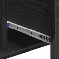 vidaXL Servírovacia skriňa Čierny dub 60 x 31 x 70 cm Kompozitné drevo