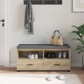 vidaXL Predsieňová lavica Sonoma dub 100 x 38 x 46 cm