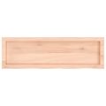 vidaXL Kúpeľňová doska 100x30x(2-6) cm neošetrený masív