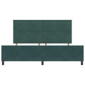 vidaXL Posteľ s pružinovým rámom Tmavozelená 200 x 200 cm Zamat
