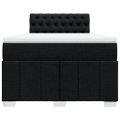 vidaXL Boxspring posteľ s matracom čierna 120x190 cm látka