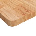 vidaXL Štvorcová stolová doska bledohnedá 70x70x4cm lakovaný dub