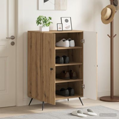 vidaXL Skriňa na topánky BREDA 59,5 x 39,5 x 90 cm Kompozitné drevo