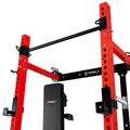 Multifunkčný skladací posilňovací stojan - Power Rack HMS KLT34 červený