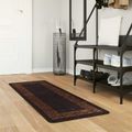 vidaXL Behúň MARSA Čierna 50 x 100 cm Polyester a PVC