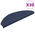 vidaXL Nášľapy na schody samolepiace 30 ks modré 65x22,5x3,5 cm