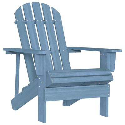 vidaXL Záhradná stolička Adirondack jedľový masív modrá