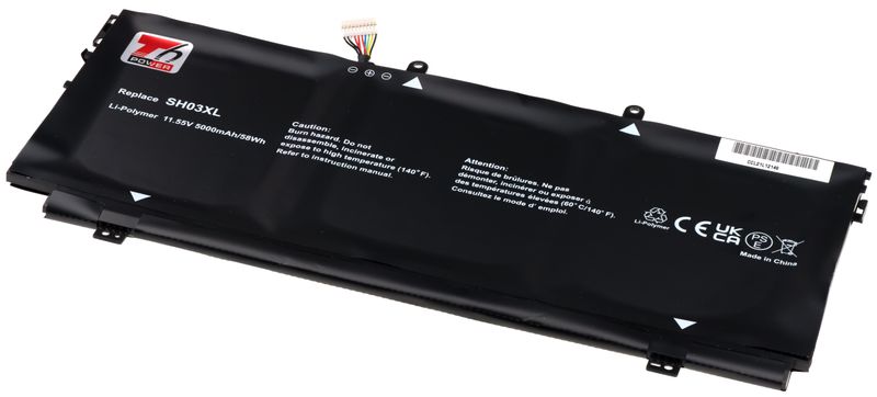 Batéria T6 Power pre HP Spectre 13-ac000 x360, Spectre 13-w000 x360, 5000mAh, 58Wh, 3cell, Li-pol