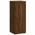 vidaXL Vysoká skrinka hnedý dub 34,5x34x180 cm spracované drevo