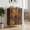 vidaXL Servírovacia skriňa Dymový dub 66 x 34,5 x 89,5 cm