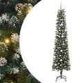 vidaXL Umelý vianočný stromček Zelená 240 cm PVC, plast a oceľ