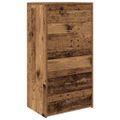 vidaXL Komoda so 6 zásuvkami, staré drevo 50x34x96cm, kompozitné drevo