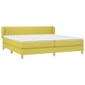 vidaXL Boxspring posteľ s matracom zelená 200x200 cm látka