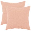 vidaXL Poťah na podložku 2 pcs HEERLEN Ružová 45 x 45 cm Bouclé