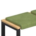vidaXL Vankúš na lavičku 4 ks Zamat Svetlo zelená Hĺbka 35 cm