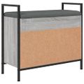 vidaXL Lavička na topánky sivá sonoma 65,5x32x57,5 cm kompozitné drevo