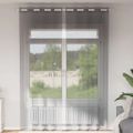 vidaXL Voálové závesy s priechodkami 2 ks tmavosivé 140x260 cm