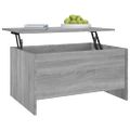vidaXL Konferenčný stolík sivý sonoma 80x55,5x41,5 cm spracované drevo