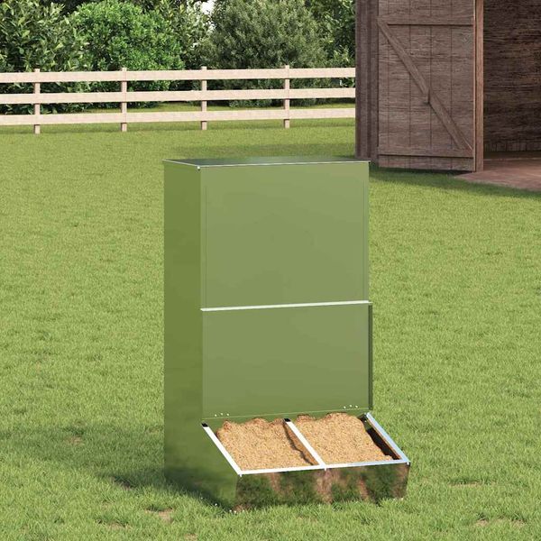 vidaXL Feeder pre prasatá Strieborná 55 x 51 x 91,5 cm