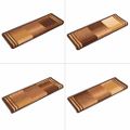 vidaXL Nášľapy na schody samolepiace 5 ks 65x21x4 cm hnedé