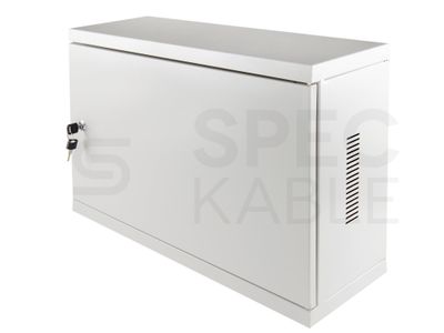Kovový rozvádzač montážna skriňa 540x400x180 mm TPR-3U, chrbát plech, lesklá biela Kovový rozváděč montážní skříň 540x400x180 mm TPR-3U, záda plech, lesklá bílá