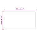 vidaXL Zrkadlo do kúpeľne s LED Priehľadná 90 x 50 cm tvrdené sklo