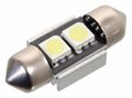 Žiarovka 2 SMD LED 12V suf. SV8.5 32mm s rezistorom CAN-BUS pripravená biela