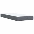 vidaXL Posteľ boxspring s matracom Tmavosivá 90 x 190 cm Zamat