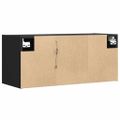 vidaXL TV nástenná skrinka s LED svetlami čierna 80x31x35 cm