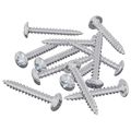 vidaXL Drevo skrutky 12 ks Strieborná M4 x 28 mm Oceľ