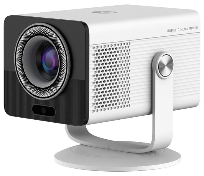HP projektor MC400 HD ready 1280x720/360 LED lms/16:9/HDMI/USB/WiFi/Bluetooth/casting iOS - Android Projektor, LED, 1280 × 720 px, 150 lm, HDMI, USB-C, Wi-Fi, Bluetooth 5.4, dálkové ovládání, 3W reproduktor, cerný