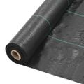 vidaXL Tkanina proti burine PP 1x25 m čierna