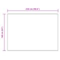 vidaXL Koberec z umelého ovčieho kožucha TAFALLA Krémová 160 x 230 cm