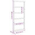 vidaXL Zavesené posuvné dvere 90 x 2,5 x 208 cm Borovicový masív