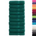 vidaXL Prémiové osušky SOLUND 10 ks zelené 70x140 cm 600 g/m2