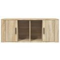 vidaXL TV skrinka dub sonoma 100x35x40 cm spracované drevo