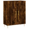 vidaXL Vysoká skrinka dymový dub 69,5x34x180 cm spracované drevo