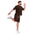 Tričko Oversized Unstoppable Brown - GymBeam, veľkosť M, veľkosť oblečenia M