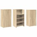 vidaXL Recepčný stôl dub sonoma 155x50x103,5 cm kompozitné drevo