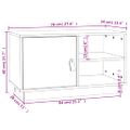 vidaXL TV skrinka 70x34x40 cm borovicový masív